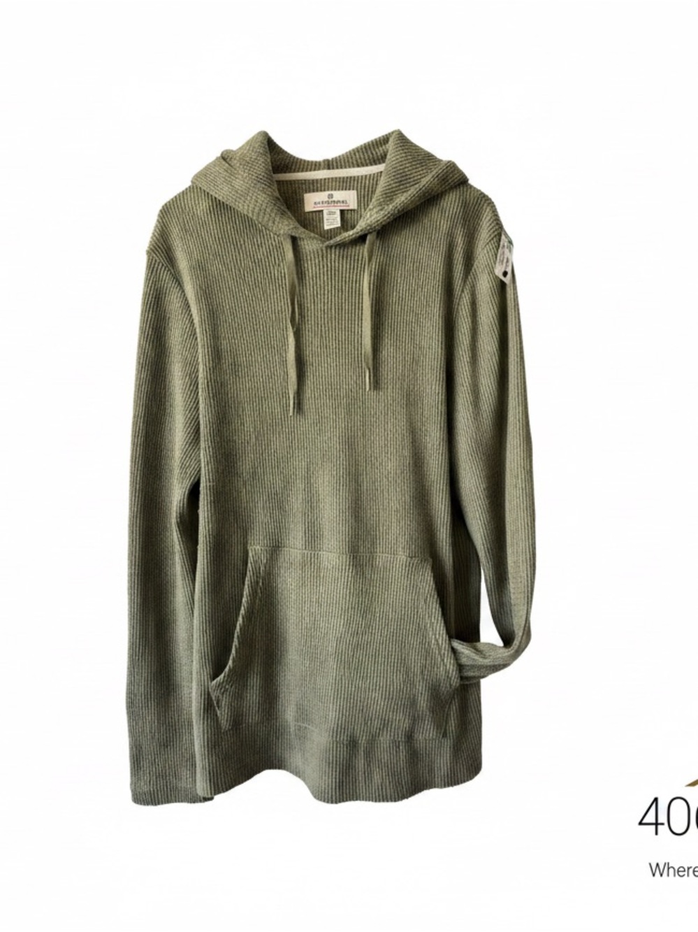 Rainforest Waffle Knit Hoodie - Olive/ Sage - Women's Medium